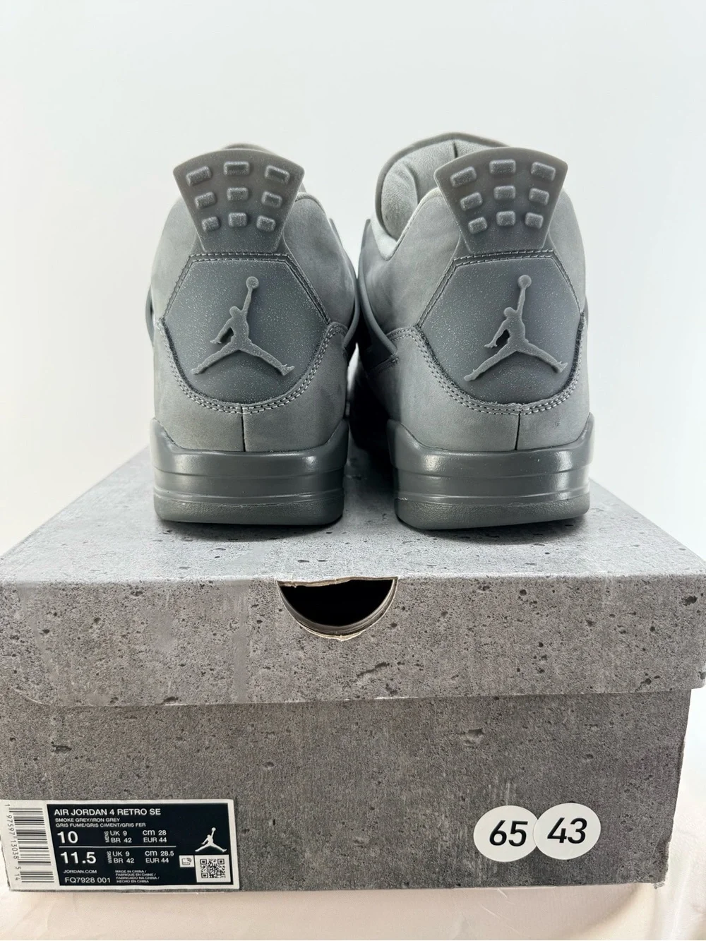 Jordan 4 Paris Olympic Wet Cement Size 10M